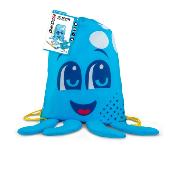 Dolfino Kids Snorkel Set With Octopus Storage Bag - Picture 1 of 7